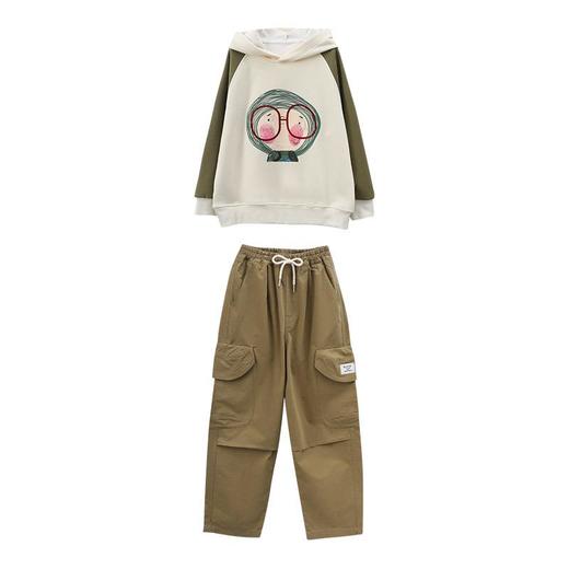 女童春装套装2024新款儿童春季中大童卫衣工装裤两件套运动春秋款 商品图4