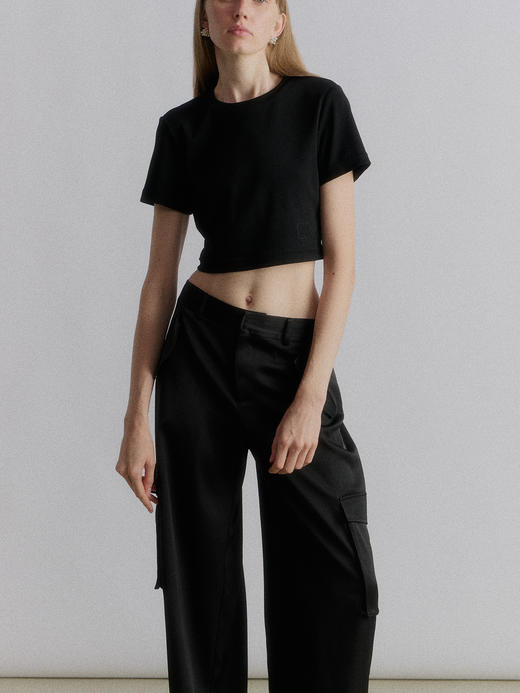 VC｜SS24045 Karys cropped Tshirt [ 短袖上衣 黑 / 白  / 红 ] 商品图4