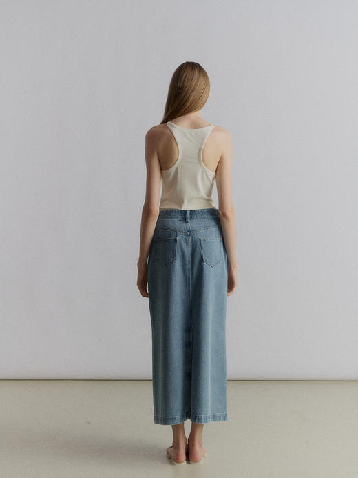 VC｜SS24114 Peona long jeans skirt [ 牛仔半身裙 蓝 ] 商品图1