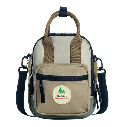 shukiku 方糖多功能迷你包-经典卡其 商品图0