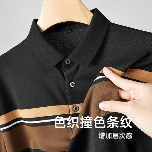 【新款DDP】大依优型大码翻领短袖Polo衫加肥加大男士大号弹力透气舒适夏季半袖 商品图2