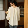 芳外2026春季新款气质休闲纯色衬衫白色V领薄款灯笼袖上衣1333 商品缩略图6