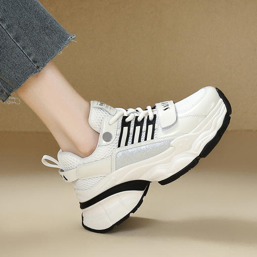 品质好货 | Safiya/索菲娅2024新款春季百搭厚底运动休闲老爹鞋 SF41112729 商品图2