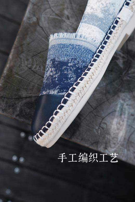 简约显瘦 时髦篙级渔夫鞋 羊皮拼接进口帆布 内里垫脚羊皮舒适好走 篙端鞋业供应 草编渔夫鞋改良款 一款两穿好走路 日常好搭 开车好穿 商品图10