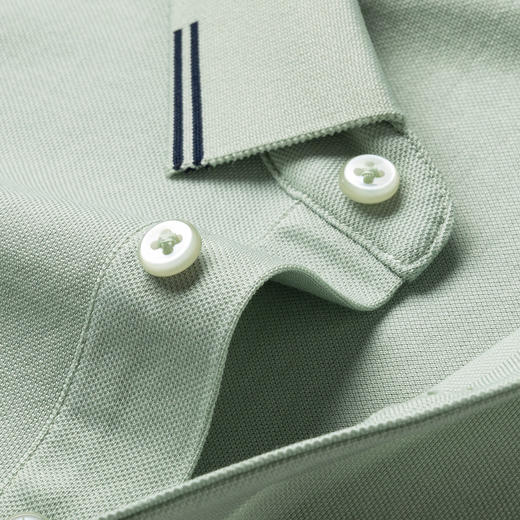 【含桑蚕丝】罗蒙夏季男士商务polo衫男短袖男夏季薄款绣花冰丝t恤男短袖 商品图6