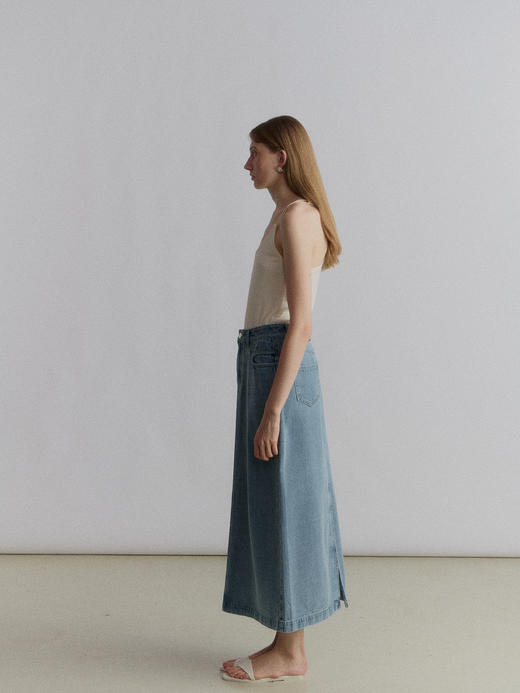 VC｜SS24114 Peona long jeans skirt [ 牛仔半身裙 蓝 ] 商品图3