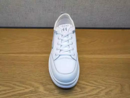 春季新款豪行真皮舒适休闲圆头女鞋22186691时尚平底运动板鞋 商品图2