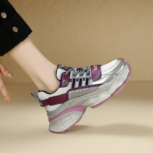 品质好货 | Safiya/索菲娅2024新款春季百搭厚底运动休闲老爹鞋 SF41112729 商品图8