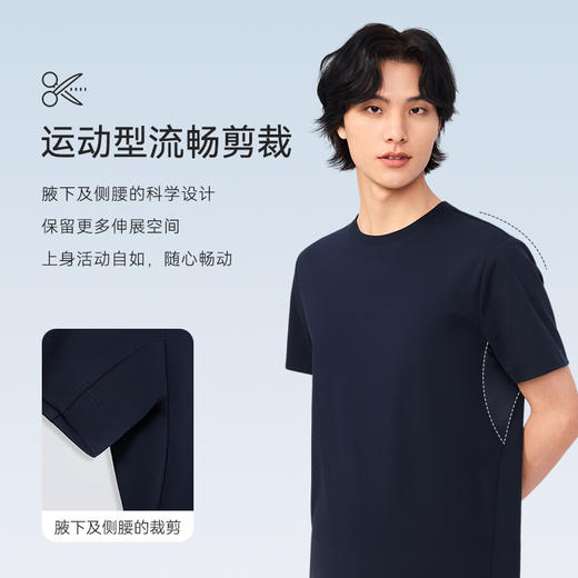 十如仕100支高纱支吸湿速干凉感短袖T恤-T20-01 商品图7