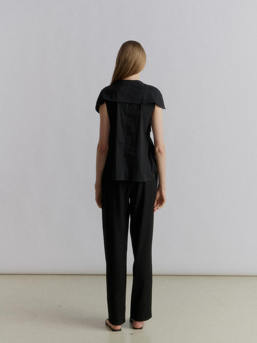 VC｜SS24056 Philou twist top [ 短袖  黑 / 白 ] 商品图4