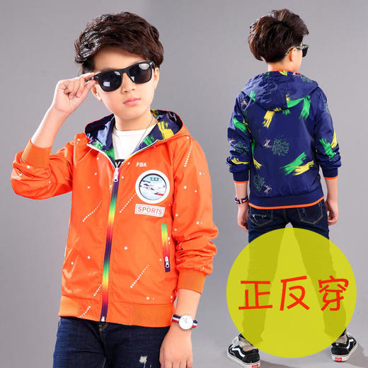 TZF-2024韩版新款中大童长袖上衣夹克 商品图2