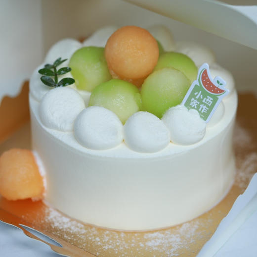 二人食玫珑蜜瓜半磅蛋糕 商品图0