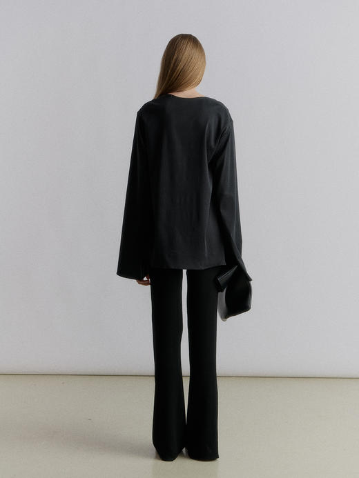 VC｜SS24048 Karys open neck blouse [ 衬衫  黑 ] 商品图3