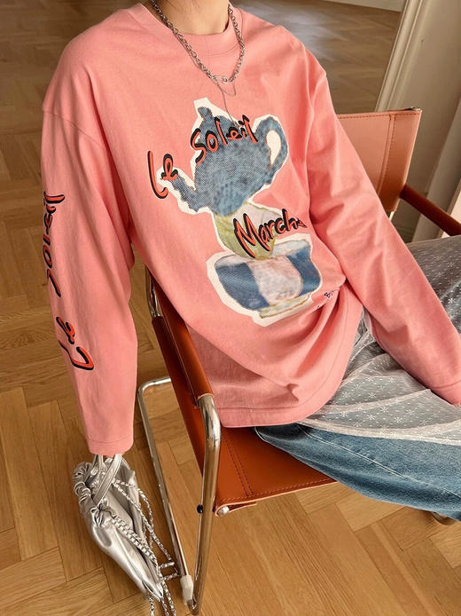 25特价 2403413   趣味食物印花长袖（4色） 商品图8