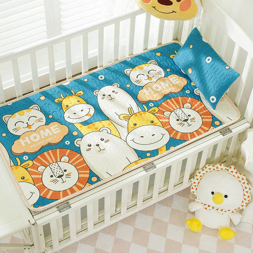 婴儿凉席【幼儿园 儿童乳胶席子】新生儿宝宝 透气吸汗冰丝 婴儿床凉席夏 商品图8