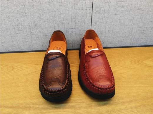 豪行春秋新款21108811牛皮低跟休闲鞋女单鞋妈妈鞋专柜正品 商品图2