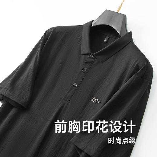 【新款DDA】大依优型大码短袖Polo衫翻领加肥加大男士大号弹力透气舒适夏季半袖透气 商品图2