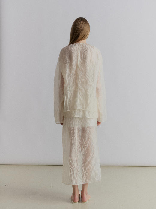 VC｜SS24025 Asti layered blouse [ 衬衫   黑 / 白 ] 商品图3