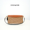 COACH蔻驰 女士小方包单肩斜挎包 棕拼老花 CL462 #美国直邮 商品缩略图2