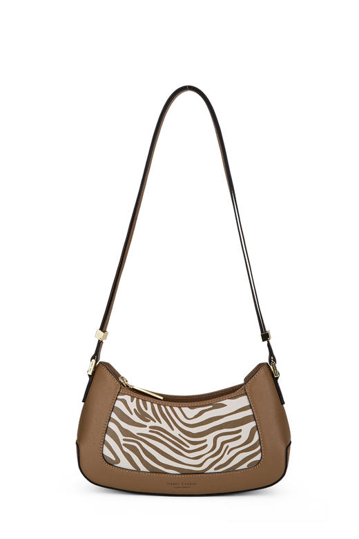 PIERRE CARDIN‘艺术系列’斑马纹真皮法棍包 商品图7