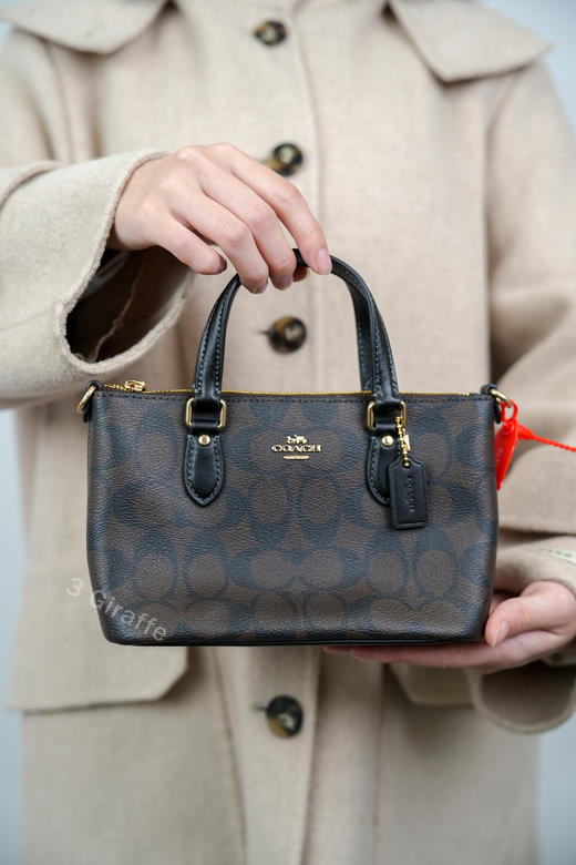 COACH蔻驰 Mini Gallery老花托特包单肩斜挎包 CH468 #美国直邮 商品图6