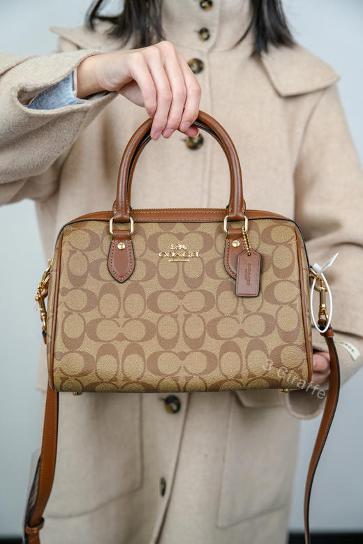 COACH蔻驰 棕色老花波士顿单肩手提包斜跨包 CH280 #美国直邮 商品图3