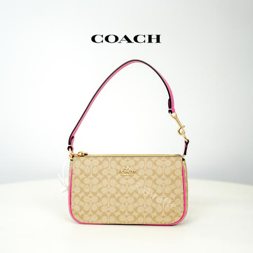 COACH蔻驰 卡其色老花马鞍包单肩腋下手提包 女款CE698 #美国直邮 商品图1