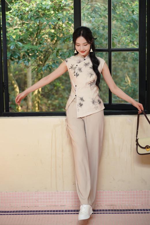 逸红颜明月优选#「春柳」,莫代尔混纺直筒阔腿裤,飘逸潇洒,腔调十足 商品图10