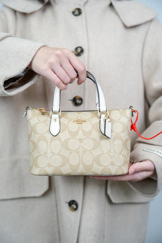 COACH蔻驰 Mini Gallery老花托特包单肩斜挎包 CH468 #美国直邮 商品图10