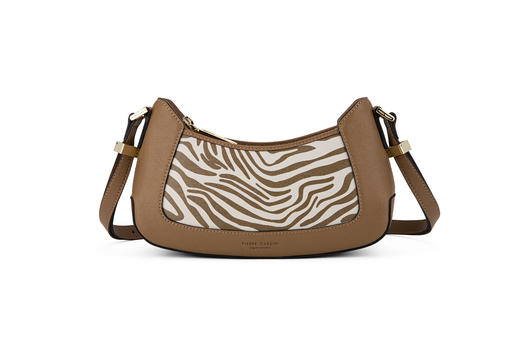 PIERRE CARDIN‘艺术系列’斑马纹真皮法棍包 商品图2