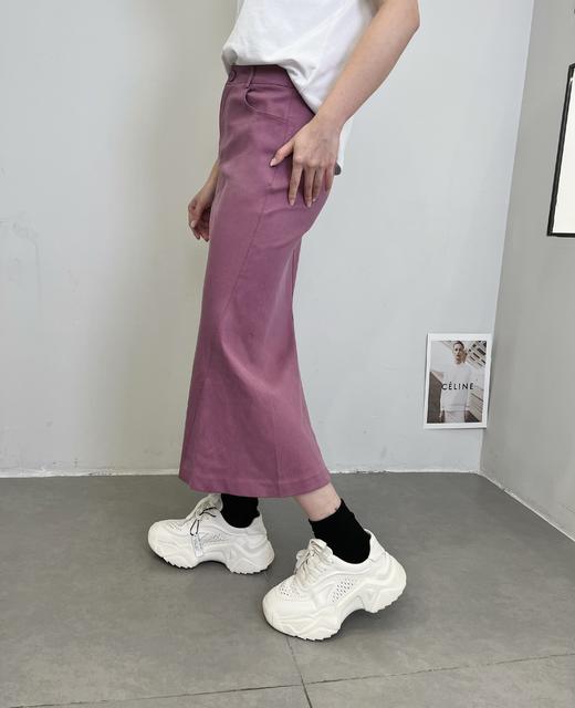 后开衩净色鱼尾半裙9521140008 商品图6