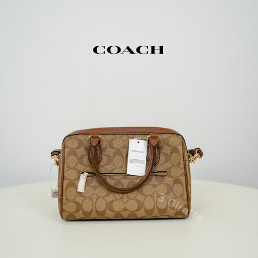 COACH蔻驰 棕色老花波士顿单肩手提包斜跨包 CH280 #美国直邮 商品图2