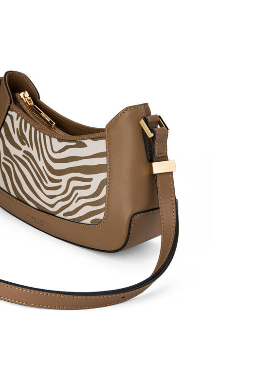 PIERRE CARDIN‘艺术系列’斑马纹真皮法棍包 商品图3