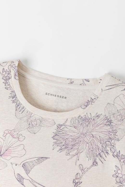 【32S100%棉汗布】SCHIESSER 德国舒雅女士纯棉短袖七分裤套装31/22373H 商品图4