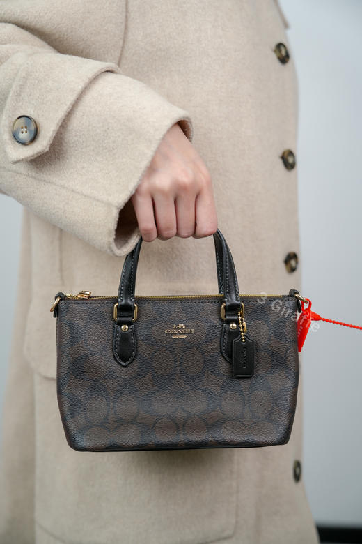 COACH蔻驰 Mini Gallery老花托特包单肩斜挎包 CH468 #美国直邮 商品图7