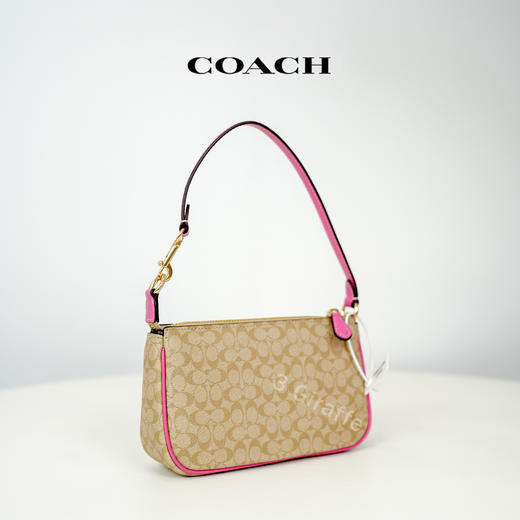 COACH蔻驰 卡其色老花马鞍包单肩腋下手提包 女款CE698 #美国直邮 商品图2