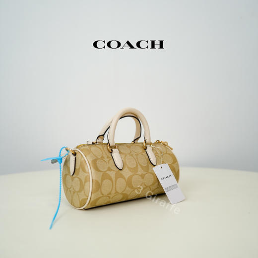 COACH/蔻驰女士经典老花拼色单间手提斜挎笔筒包 CK698 #美国直邮 商品图1