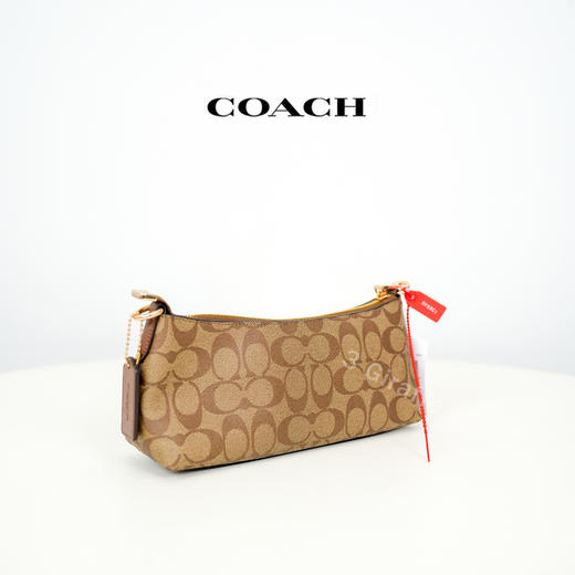 COACH蔻驰 棕色老花法棍包腋下包单肩手提包 女士CL405 #美国直邮 商品图1