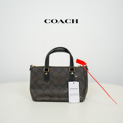 COACH蔻驰 Mini Gallery老花托特包单肩斜挎包 CH468 #美国直邮 商品图5
