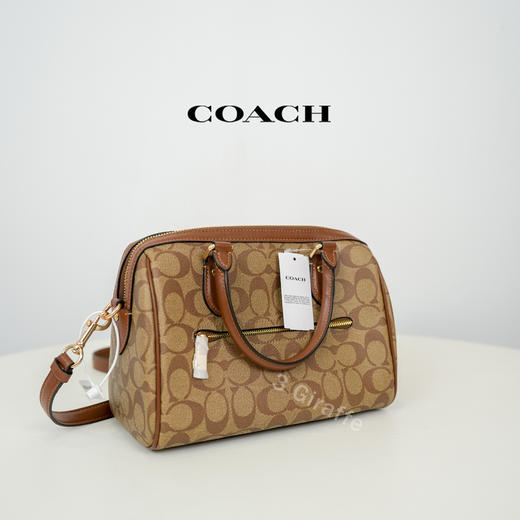 COACH蔻驰 棕色老花波士顿单肩手提包斜跨包 CH280 #美国直邮 商品图1