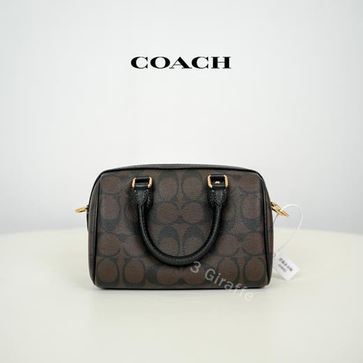 COACH蔻驰 棕色老花Mini波士顿包单肩斜挎手提包 CH469 #美国直邮 商品图2