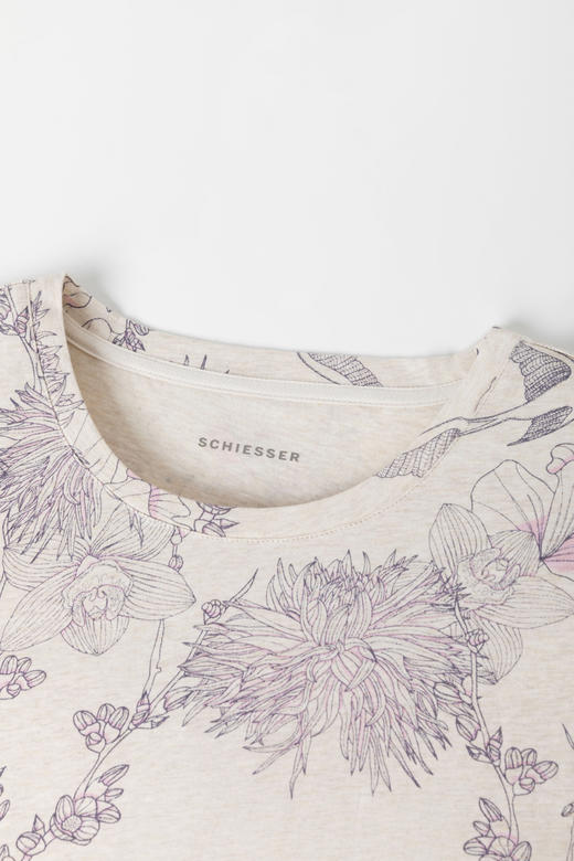 【32S100%棉汗布】SCHIESSER 德国舒雅女士纯棉短袖睡裙31/22374D 商品图5