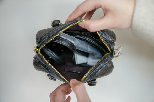 COACH蔻驰 棕色老花Mini波士顿包单肩斜挎手提包 CH469 #美国直邮 商品图5