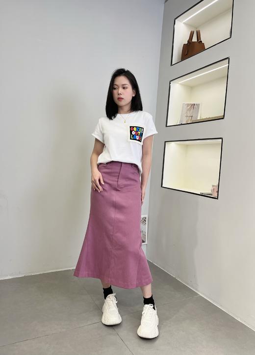 后开衩净色鱼尾半裙9521140008 商品图8