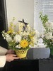 【清明节热卖】黄色小提篮/菊花花篮（大小号） 商品缩略图0