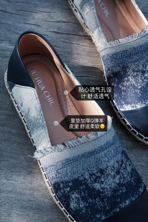 简约显瘦 时髦篙级渔夫鞋 羊皮拼接进口帆布 内里垫脚羊皮舒适好走 篙端鞋业供应 草编渔夫鞋改良款 一款两穿好走路 日常好搭 开车好穿 商品图4