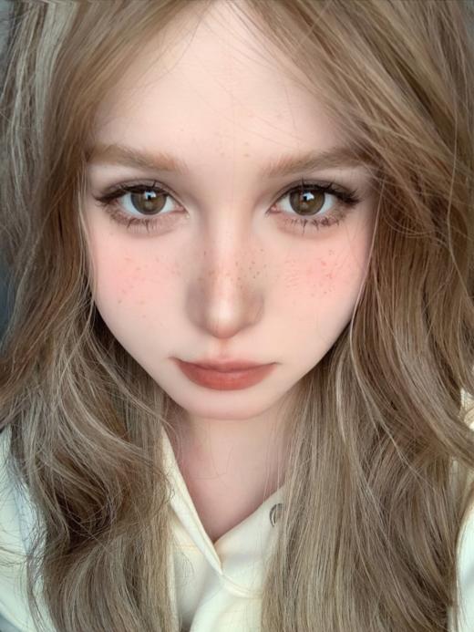 sasababy 月抛 七十二时/星星奶酪 棕/黑 14.0/13.4 abu实拍 拍下即为一副两片 商品图2