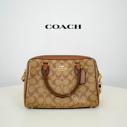 COACH蔻驰 棕色老花波士顿单肩手提包斜跨包 CH280 #美国直邮 商品图0
