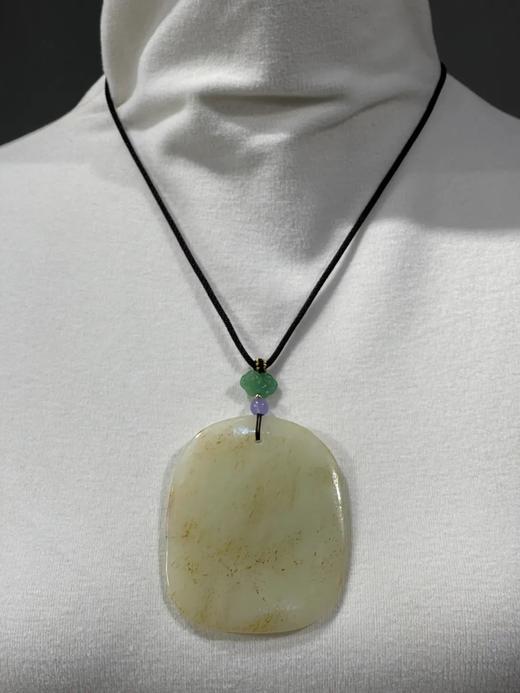 洒金沁白玉随形无事牌，顺丰包邮 商品图4