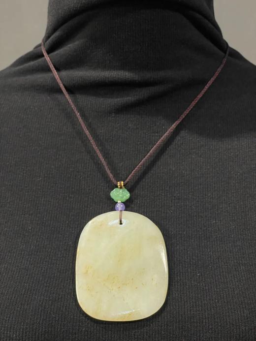 洒金沁白玉随形无事牌，顺丰包邮 商品图5